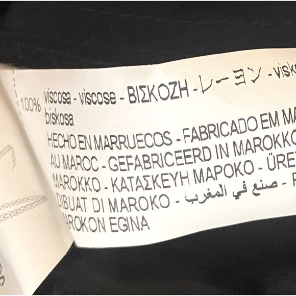 Zara - Oversized Satin Blouse Short Sleeve Shirt Cropped Drawstring - size XS-S - Picture 10 of 11